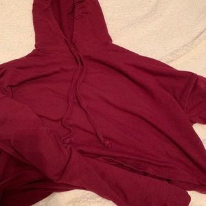 Burgundy hoodie